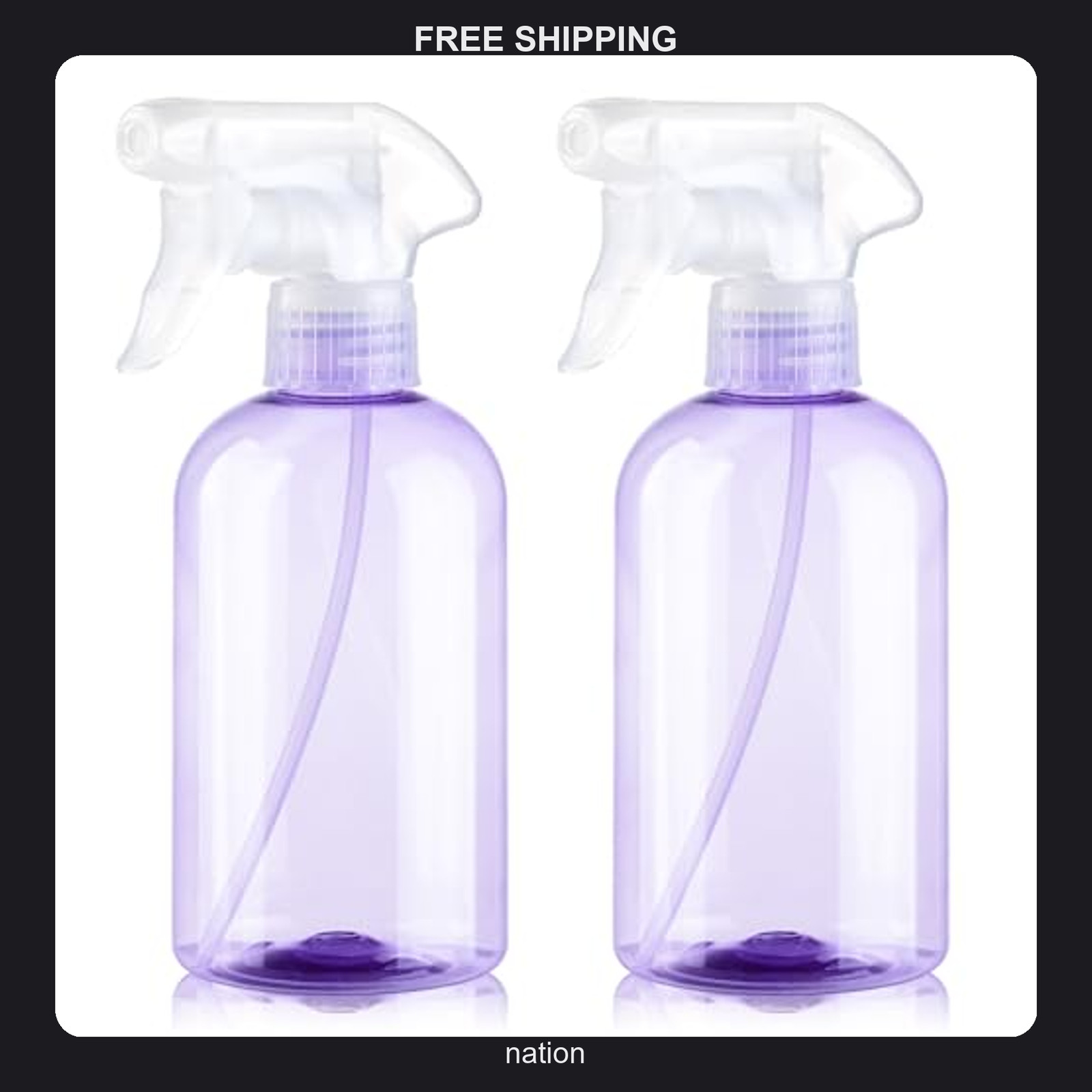 2 Pack 10oz Refillable Plastic Spray Bottles for Gardening Cleaning