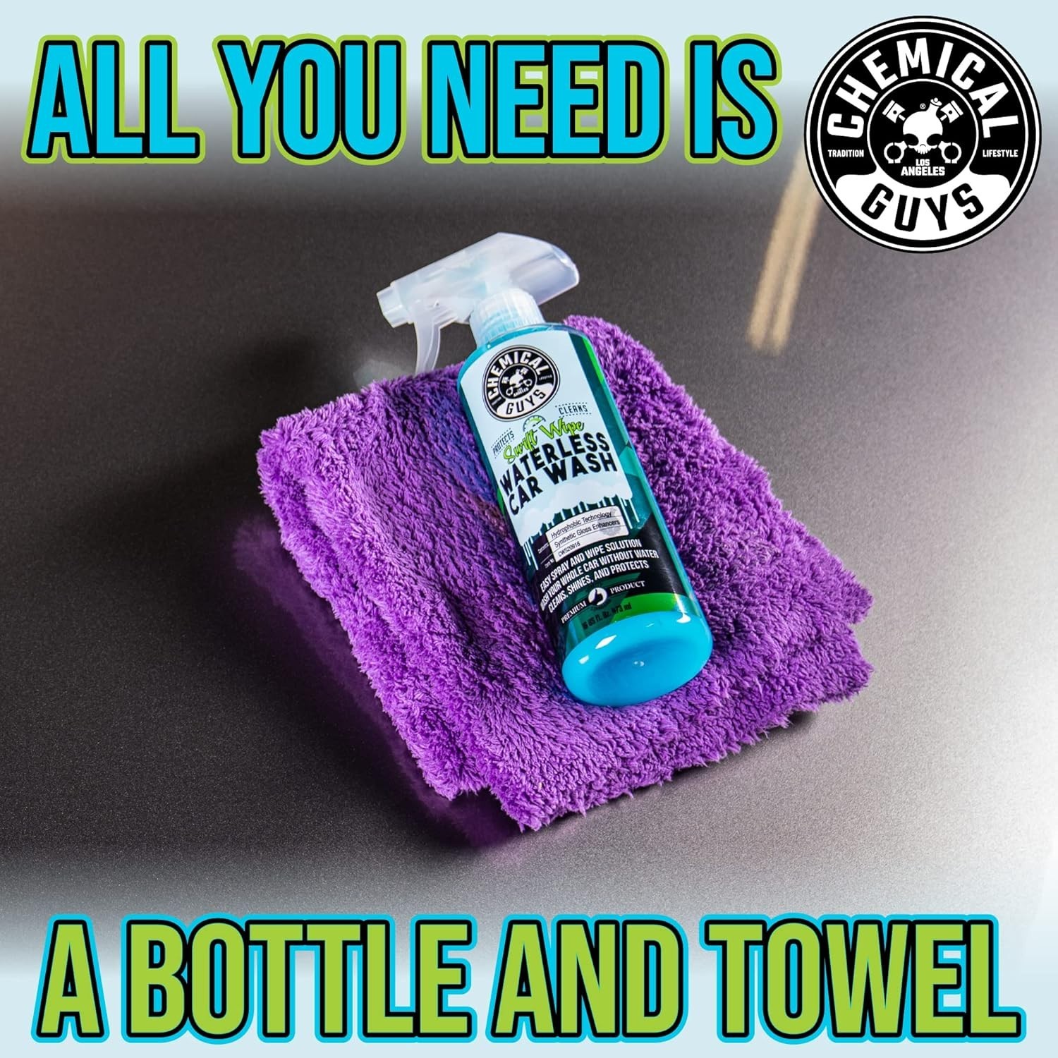 Chemical Guys Swift Wipe Sprayable Waterless Car Wash Spray – Spray and Wipe