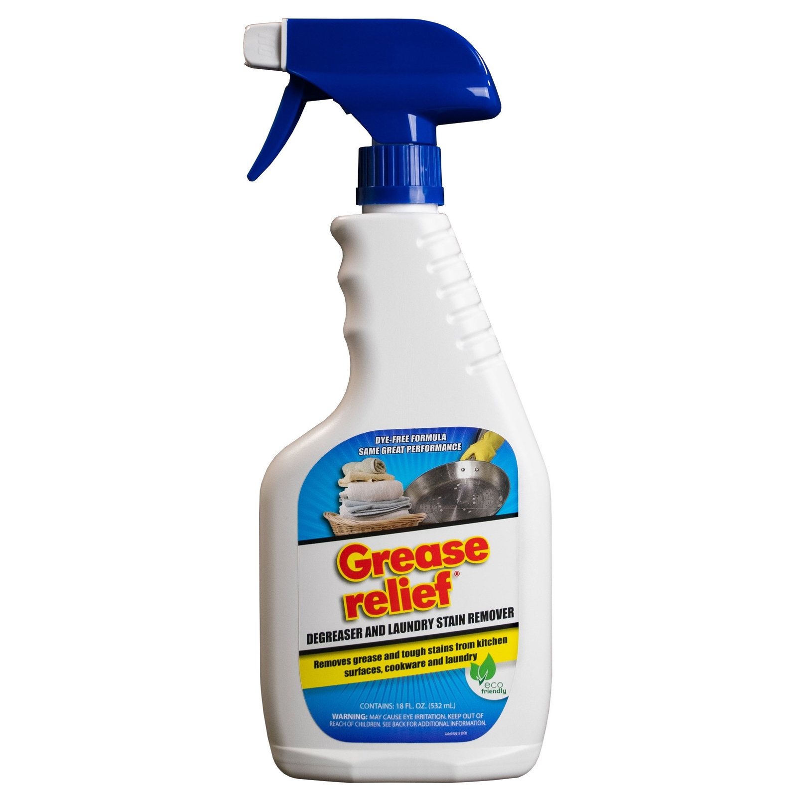 Grease relief Degreaser and Laundry Stain Remover, 18 Ounce