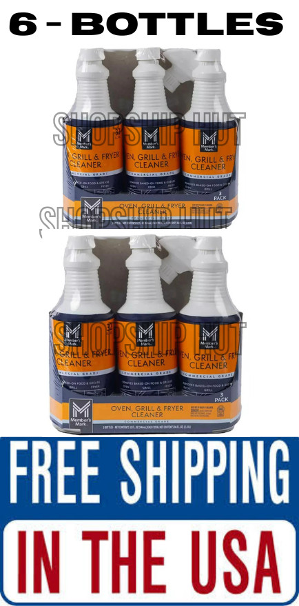 6 PACK – Member’s Mark Commercial Oven, Grill and Fryer Cleaner (32 oz.)