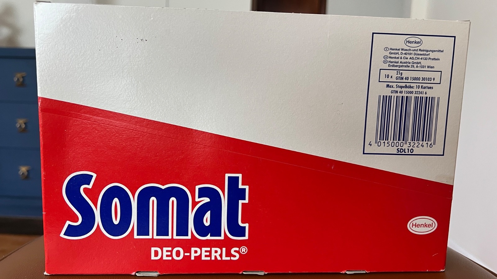SOMAT DEO-PERLS Dishwasher freshener/odor neutralizer 10 ct. / 21g each, Citrus