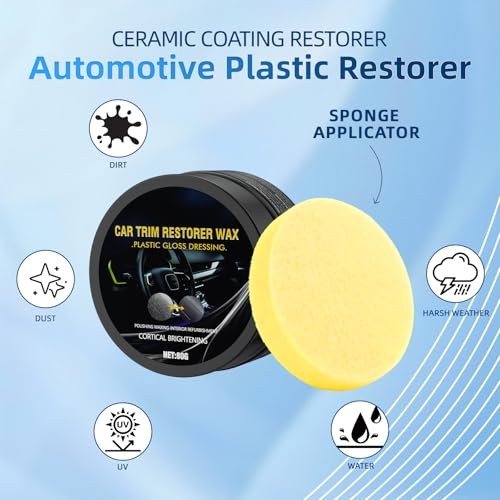 Plastic Restorer for Cars, Highly Concentrated Ceramic Coating Back to Black