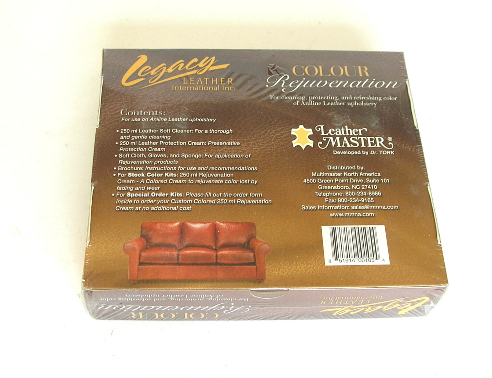 Leather Master Legacy Leather Color Rejuvenator Kit NIB