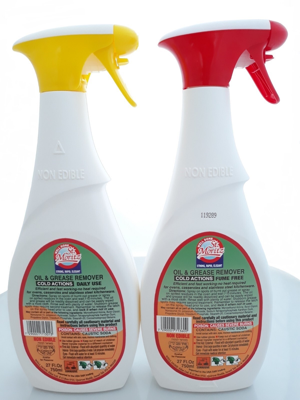 Set of 2: WELL DONE St. Moritz Oil & Grease Remover Cold Action – 27 Oz (750 ml)