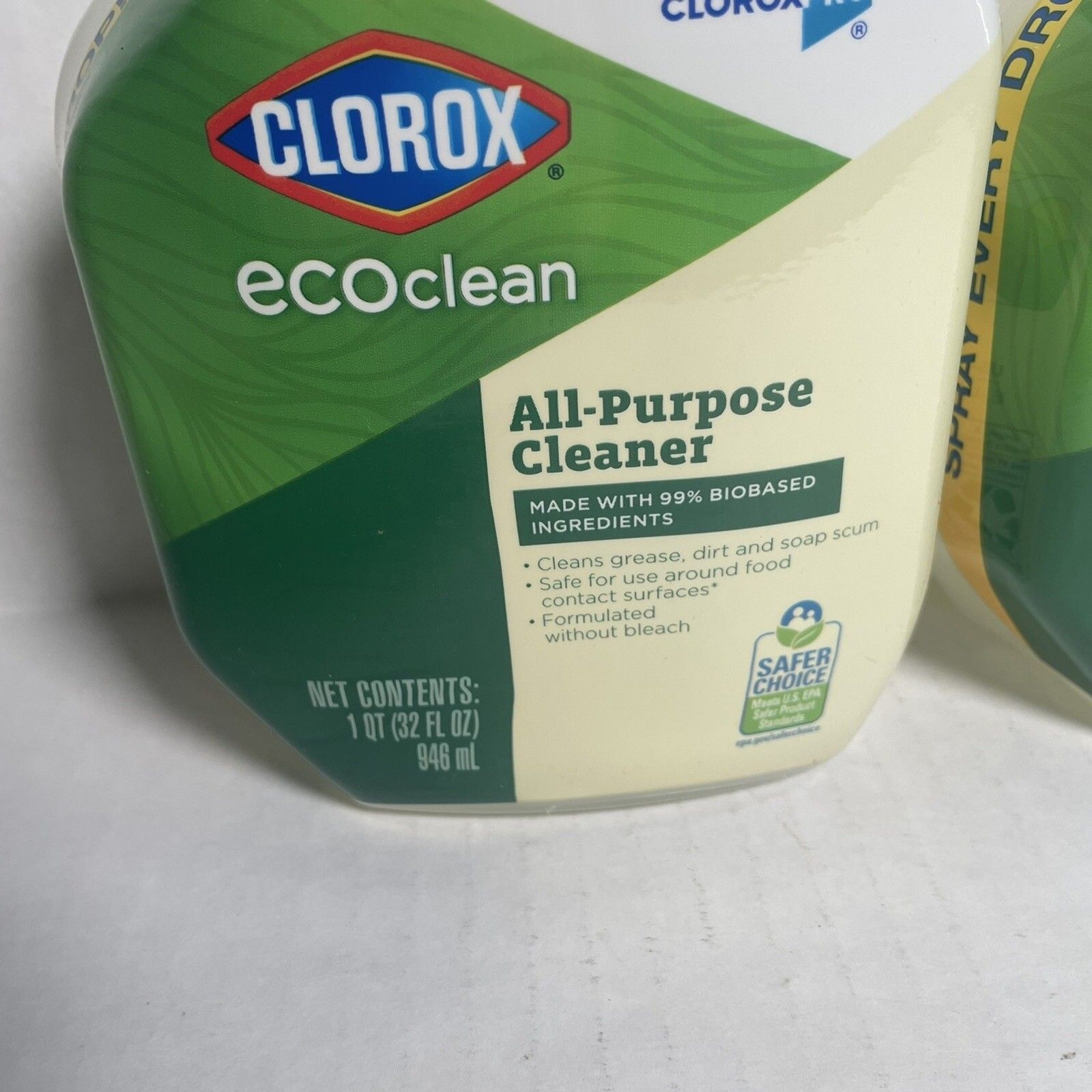 Lot x4 Clorox Cloroxpro Ecoclean All-Purpose Cleaner Spray Bottle 32 Fl Oz