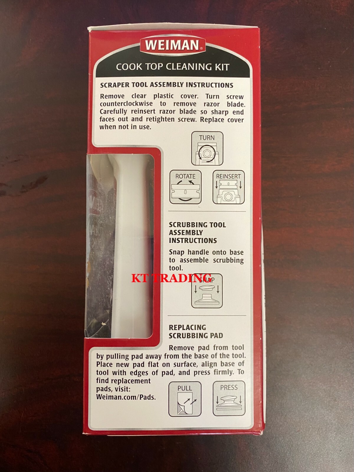 WEIMAN GLASS COOK TOP Heavy Duty CLEANER & POLISH KIT Shine Protect RANGE TOP