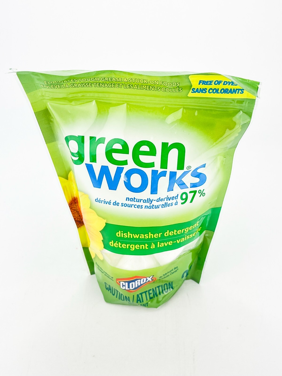 Clorox Green Works Dishwasher Detergent Packs 20ct Lot of 3 Dye Free