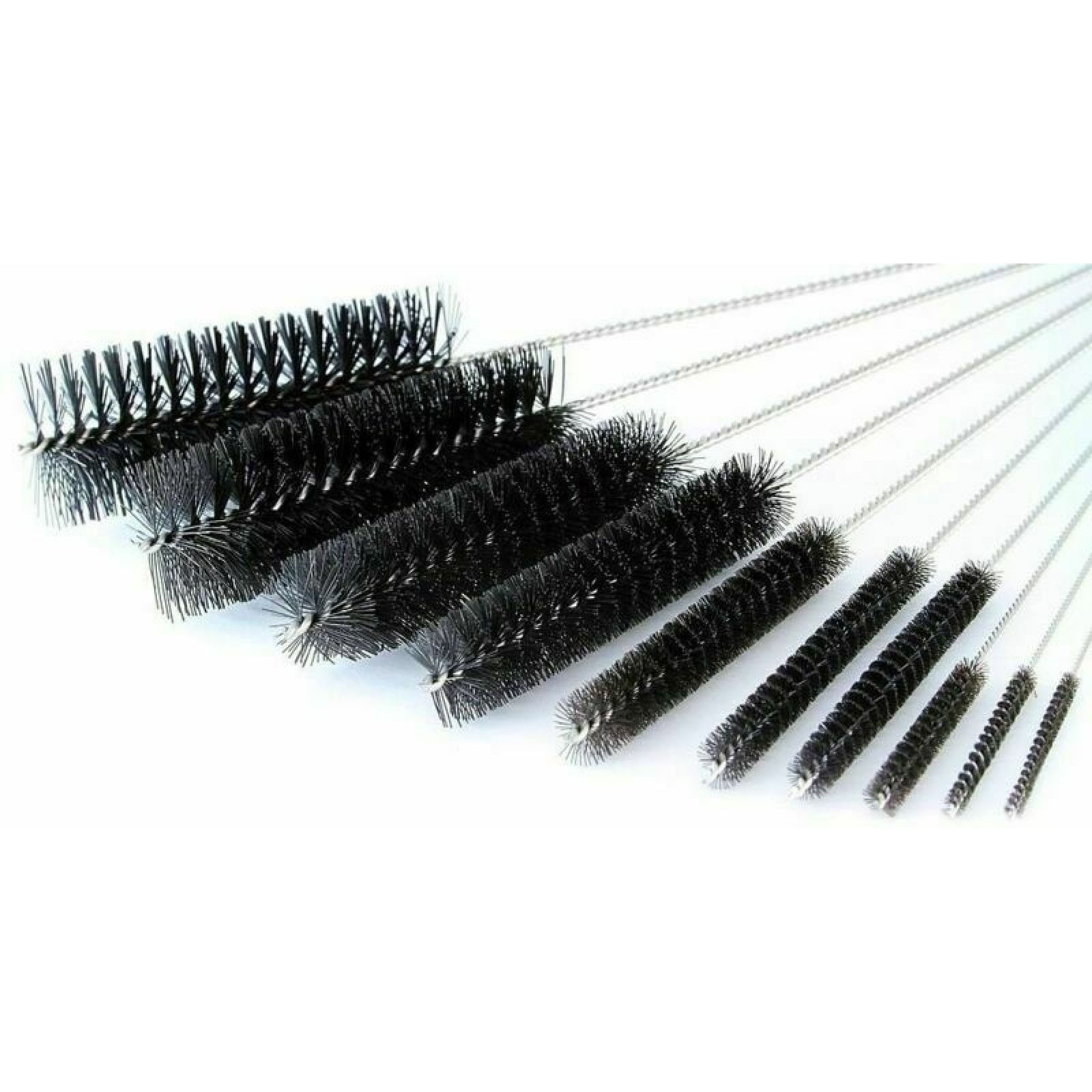 10Pcs Lab Brush Set For Pipe Cleaner Test Tube Glassware Bottle Tubing Fluva