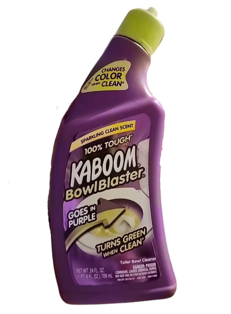 1 KABOOM Bowl Blaster Toilet Cleaner Purple/Green Cling Gel Tough Stain 24oz NEW