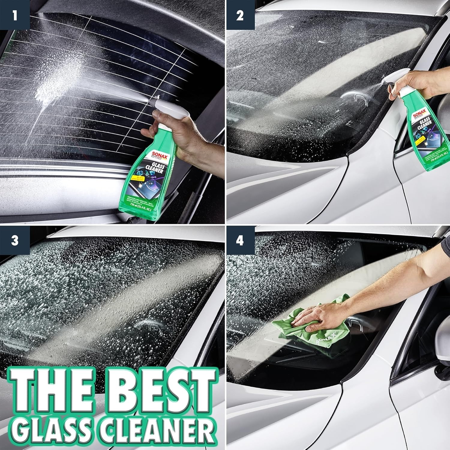 SONAX Glass Cleaner 338400 Powerful Streak Free Formula 750ml