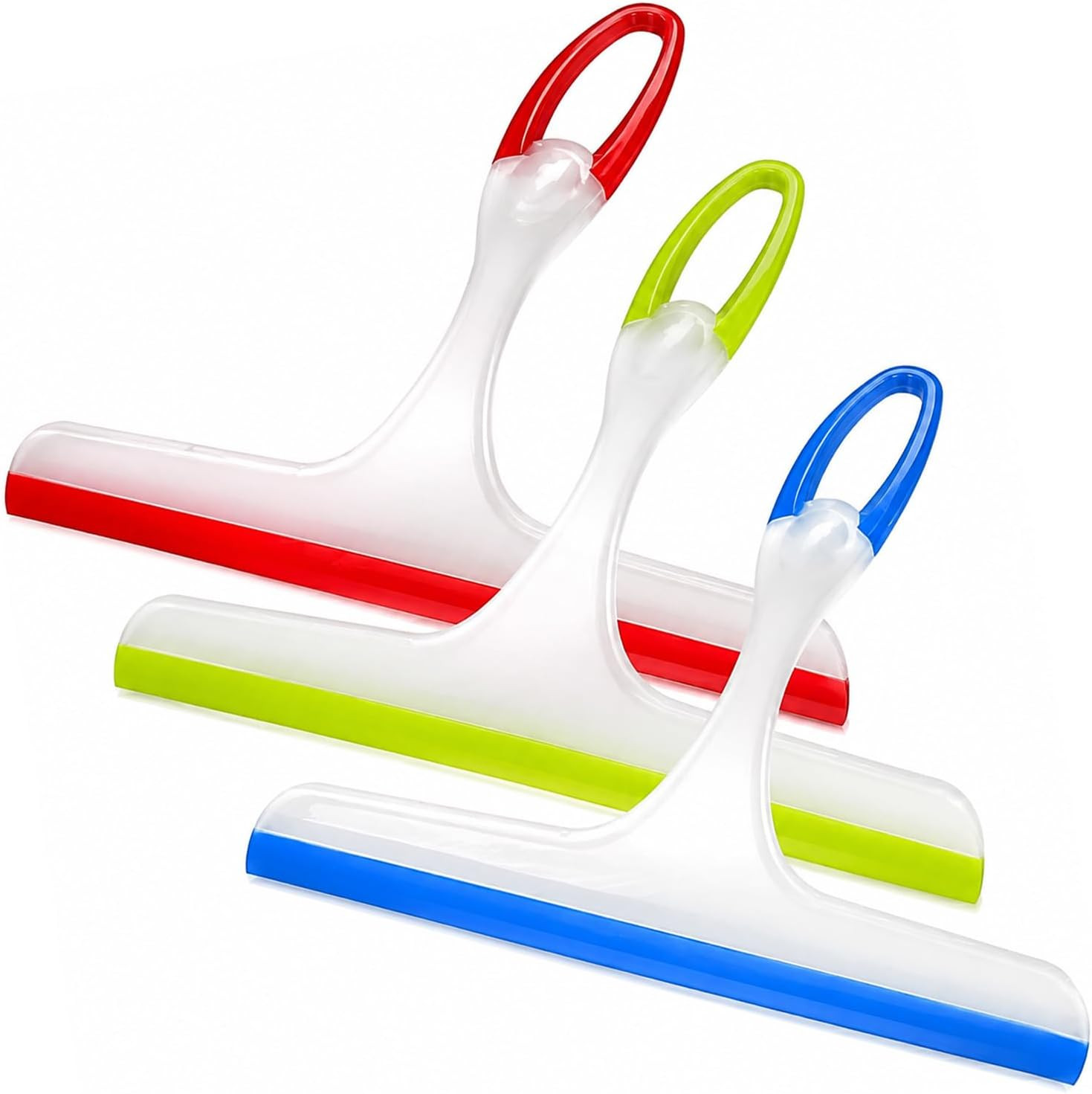 Shower Squeegee for Glass Doors, 3pcs Bathroom Squeegee for Shower Cleaner Squee