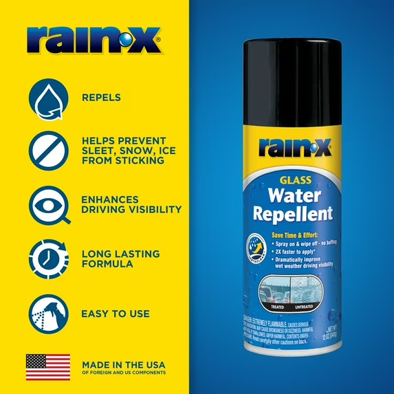 Rain-x Original Glass Water-Repellent Aerosol 12 oz. – 630168