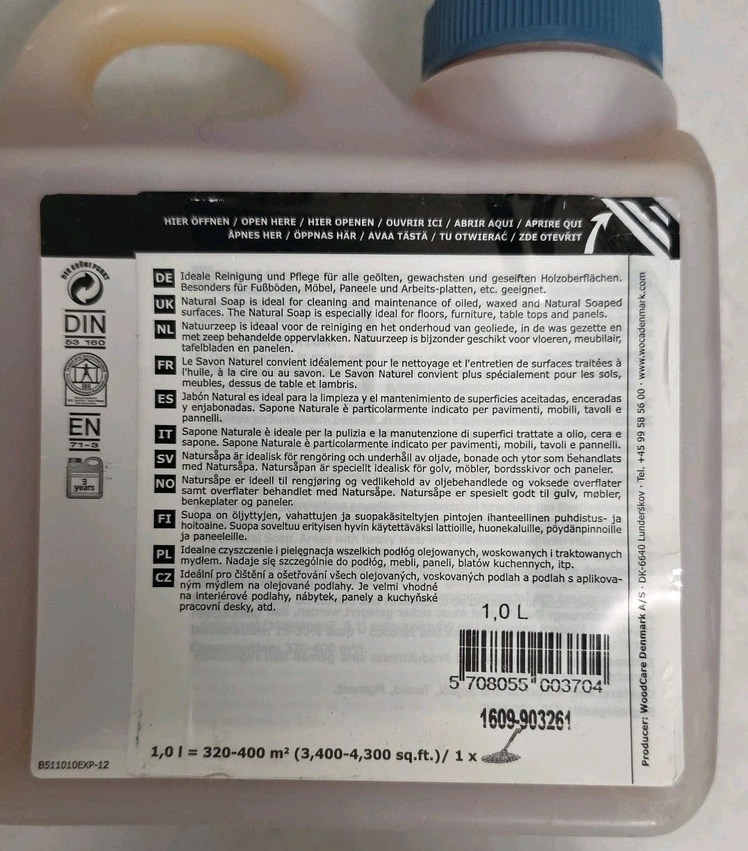 WOCA Natural Soap 1 Liter (Natural) Denmark