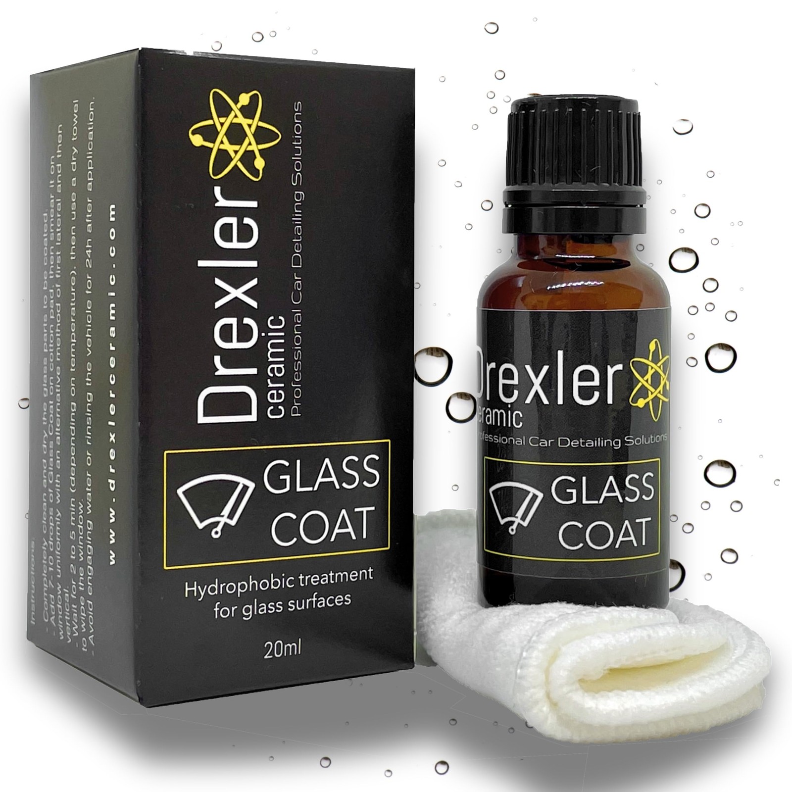 Drexler Ceramic Glass Coating 20ml – Hydrophobic Ceramic Coat for Windshields…
