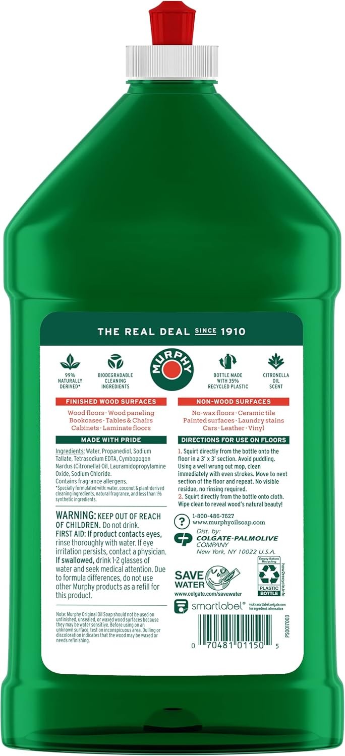 Murphy’s Oil Soap Squirt and Mop Wood Floor Cleaner – 32 Fluid Ounce…