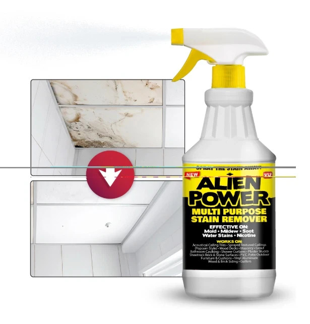 Alien Power Stain Remover Kit – Mold, Mildew & Algae Cleaner with Spray Bottle