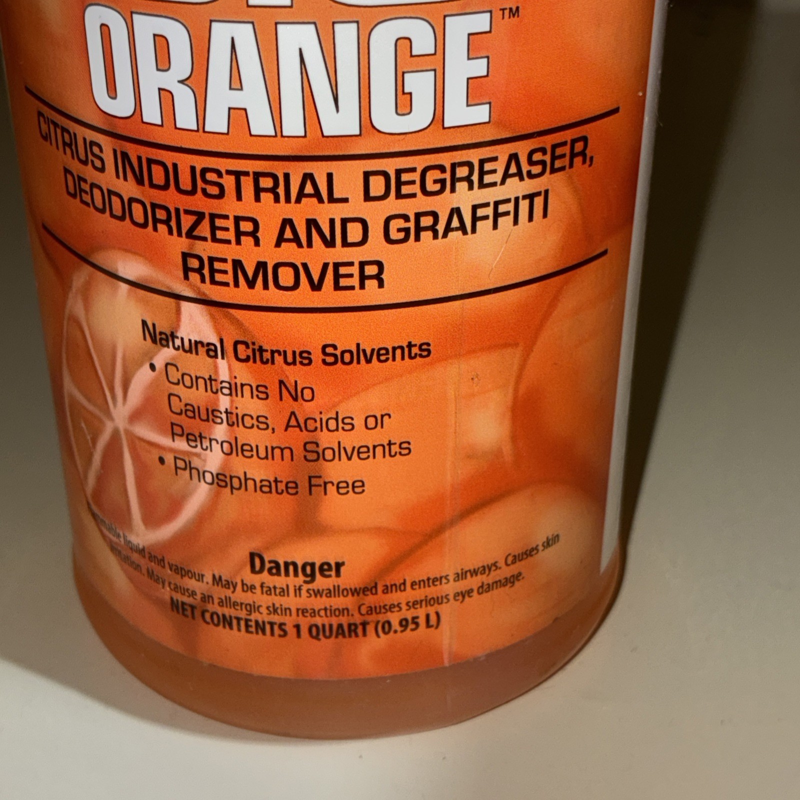 ZEP BIG ORANGE INDUSTRIAL DEGREASER & GRAFFITI REMOVER – 32 OZ.