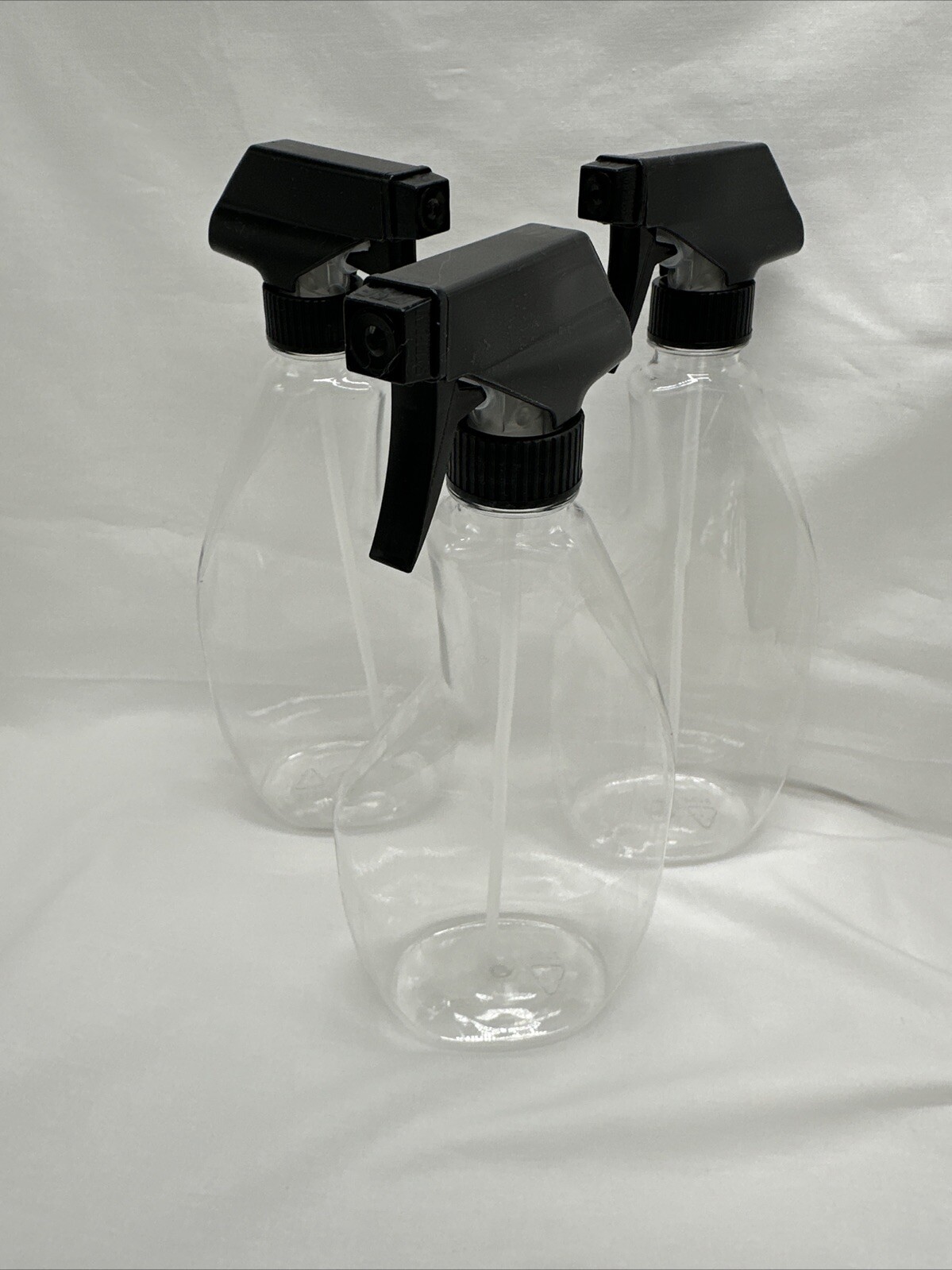 22 oz PET 28/400 Clear Bottles Trigger Sprayer chemical resistant – qty 3