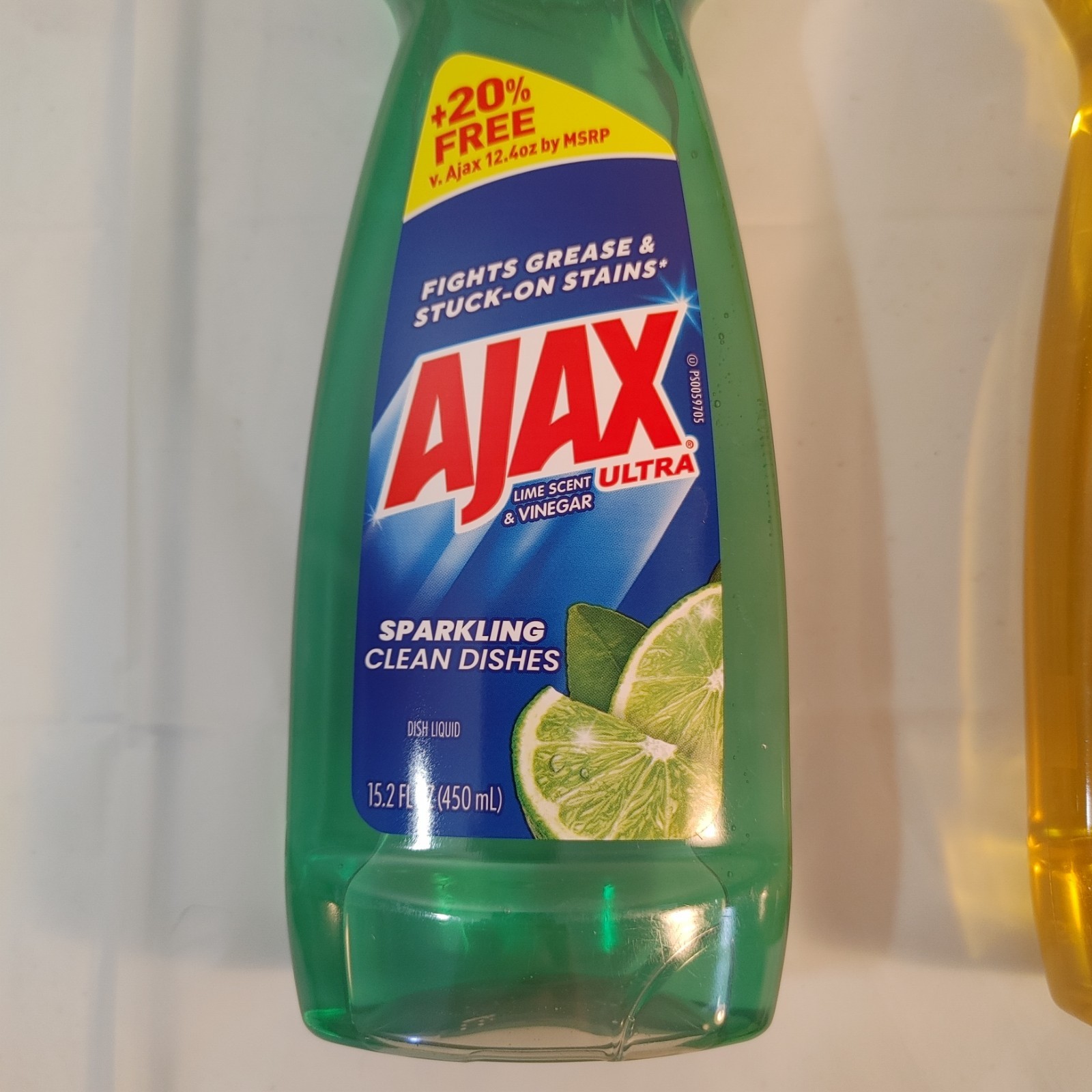 4 Pack Ajax Dish Soap – 2 Lime Vinegar, 2 Lemon, 15.2 oz Each – Degreasing Power