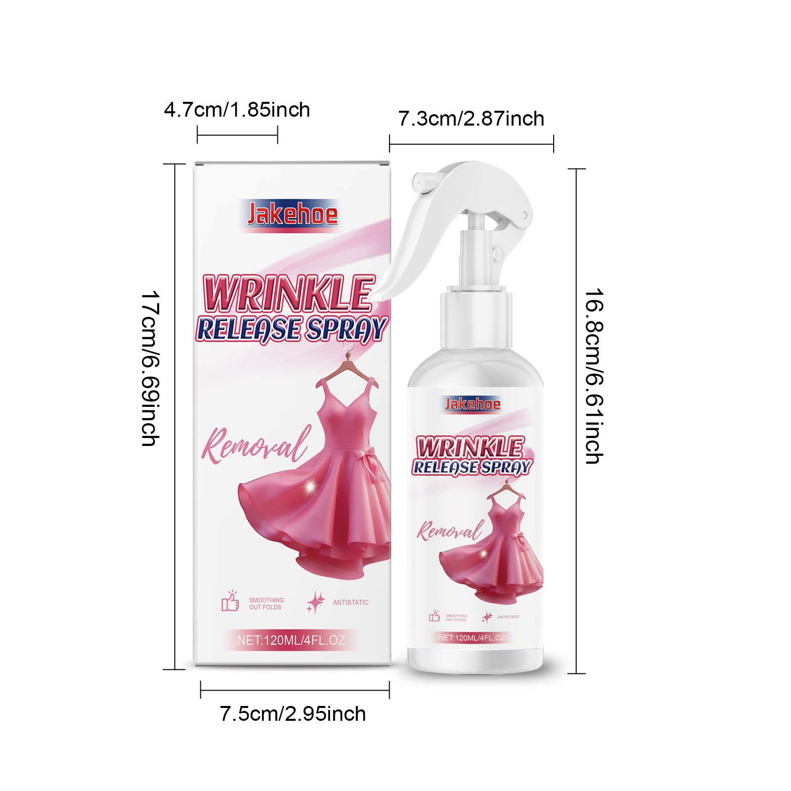 Multi-Functional Wrinkle Release Spray, Anti Wrinkle Spray For Clothes Household