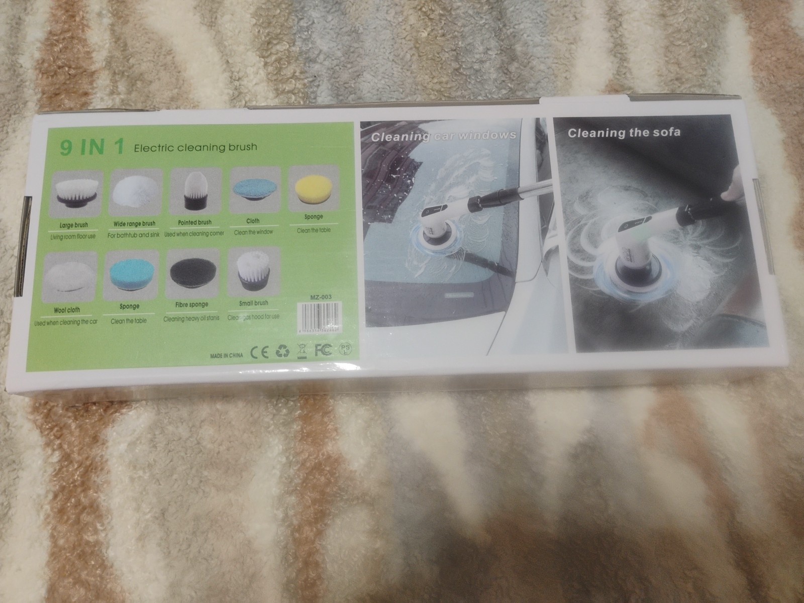 9 In 1 Electric Cleaning Brush 25 Watt High Power (New)