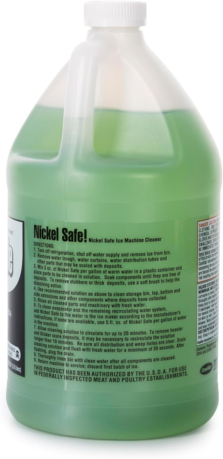 ComStar Nickel Safe 1 Gal Ice Machine Cleaner Removes Scale & Lime