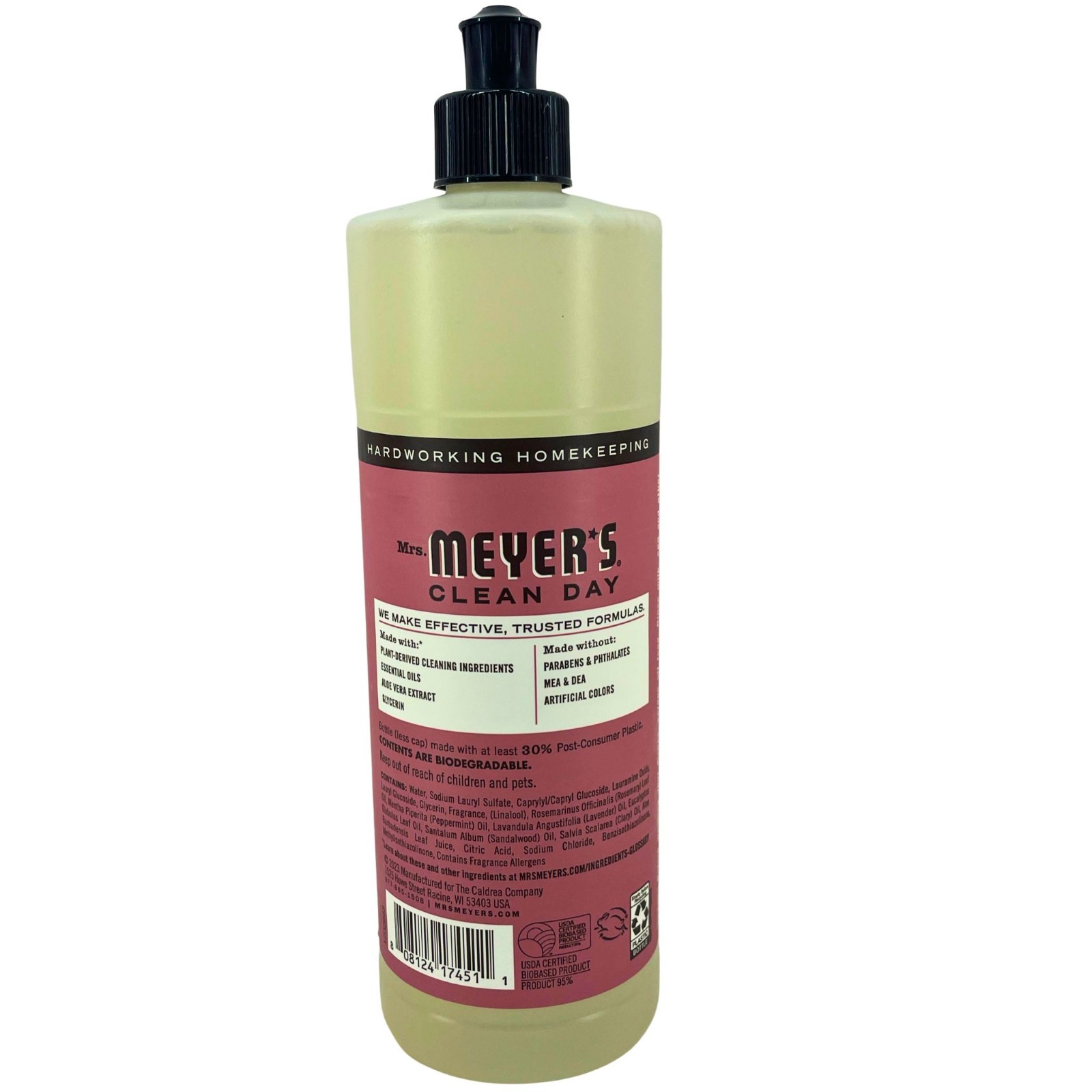 Mrs. Meyer’s Rosemary Dish Soap 16 fl oz 2 Pack New