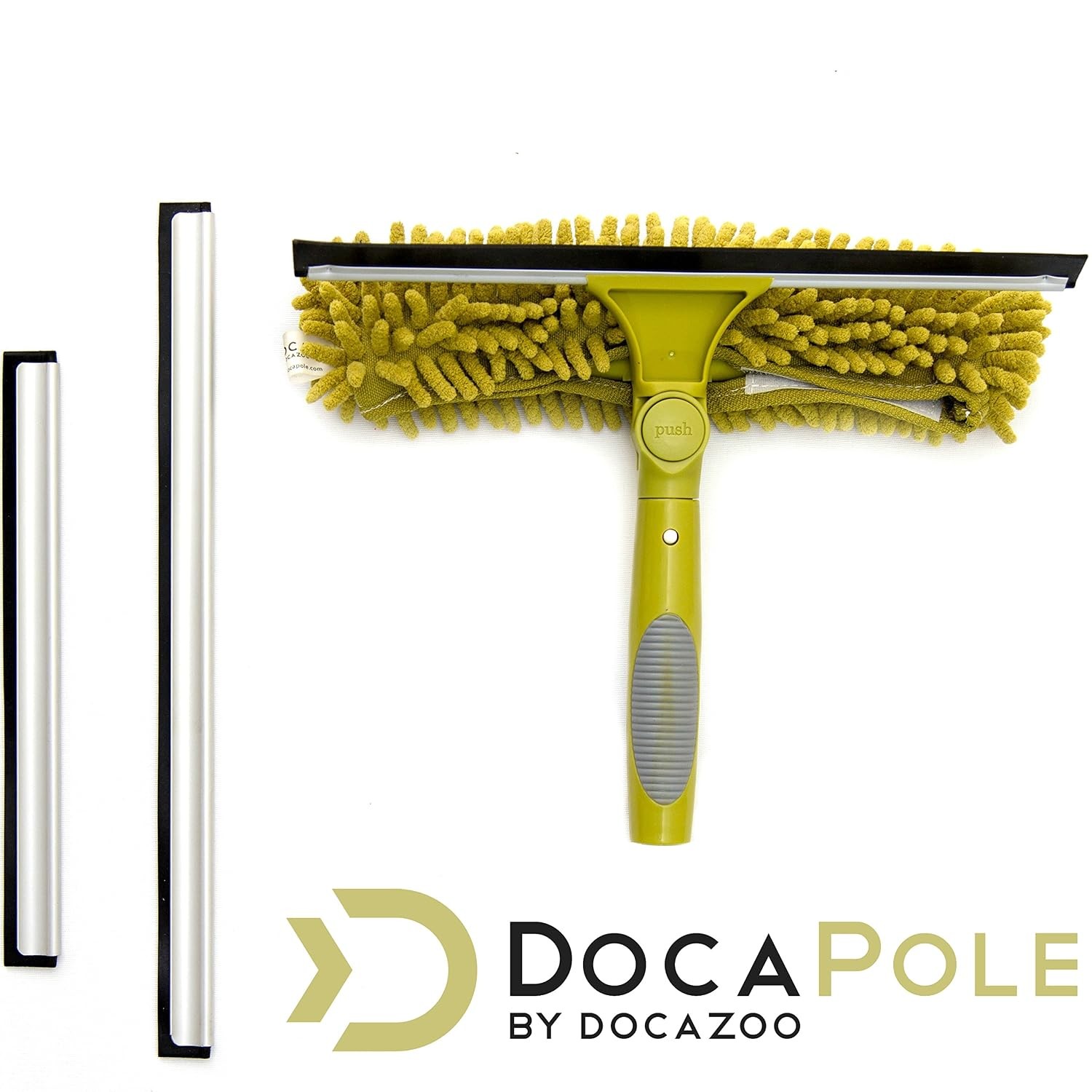 Telescoping Pole Attachment for Feather Duster Squeegee Scrubber Head Only