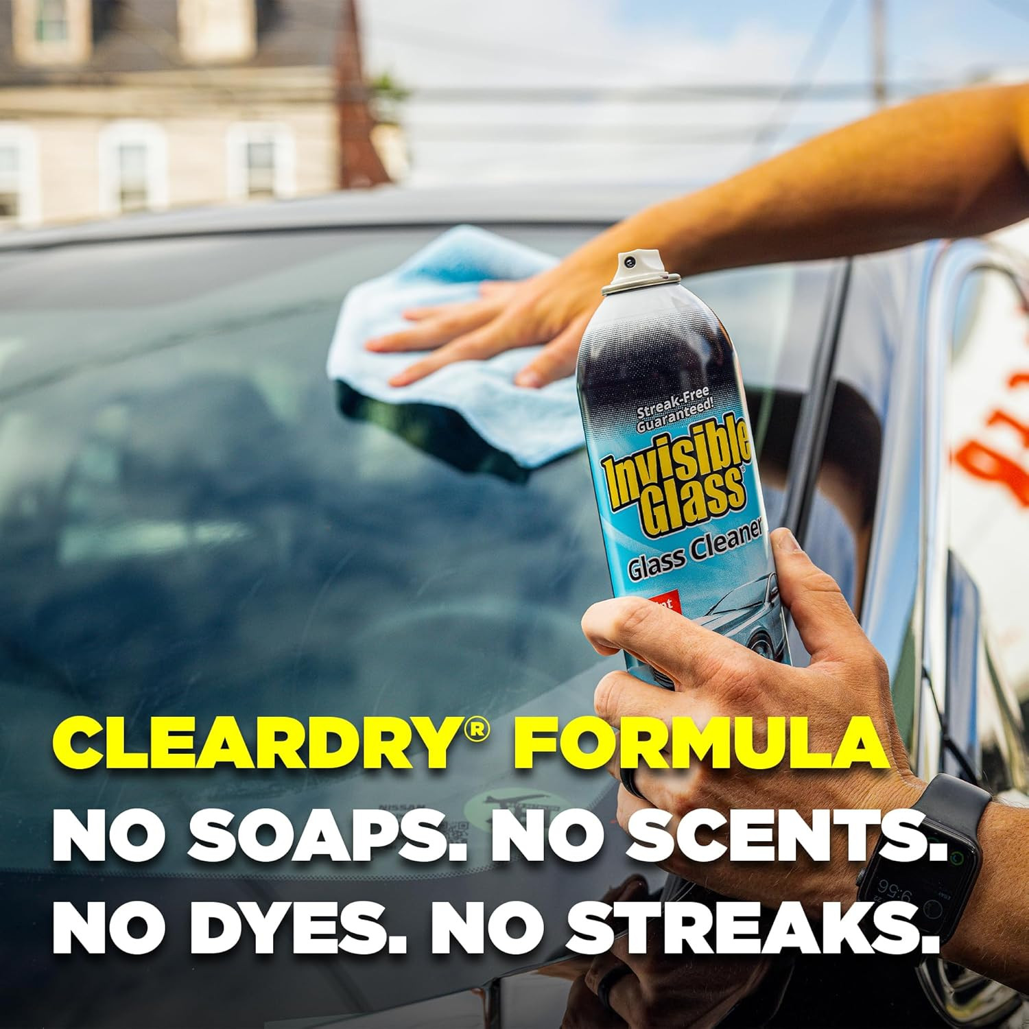 Premium Streak-Free Glass Cleaner – 12 Pack, Ammonia-Free, Tint-Safe, 19 Oz