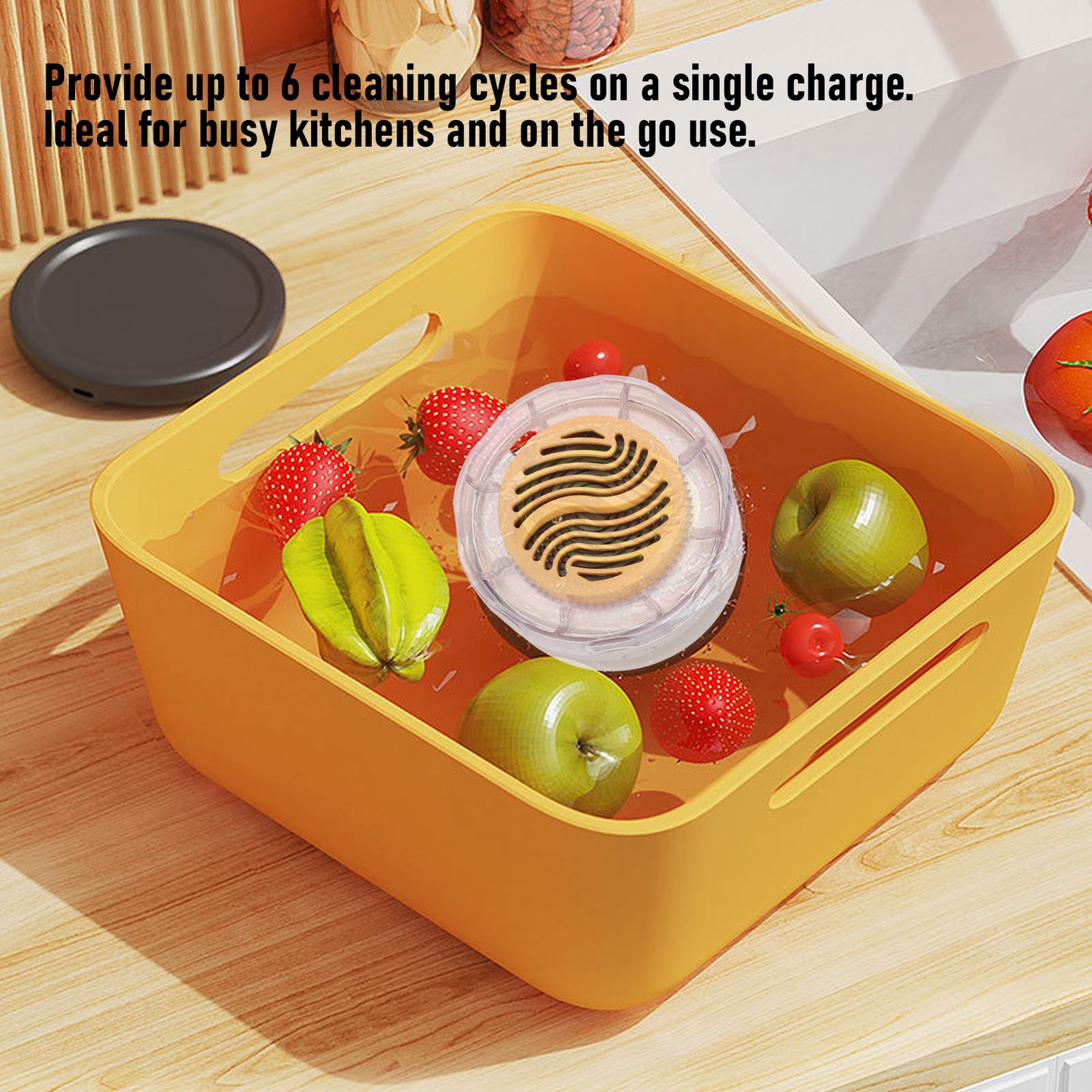 Cordless Electric Fruit Cleaner For Safe Food Preparation At Home JBJT