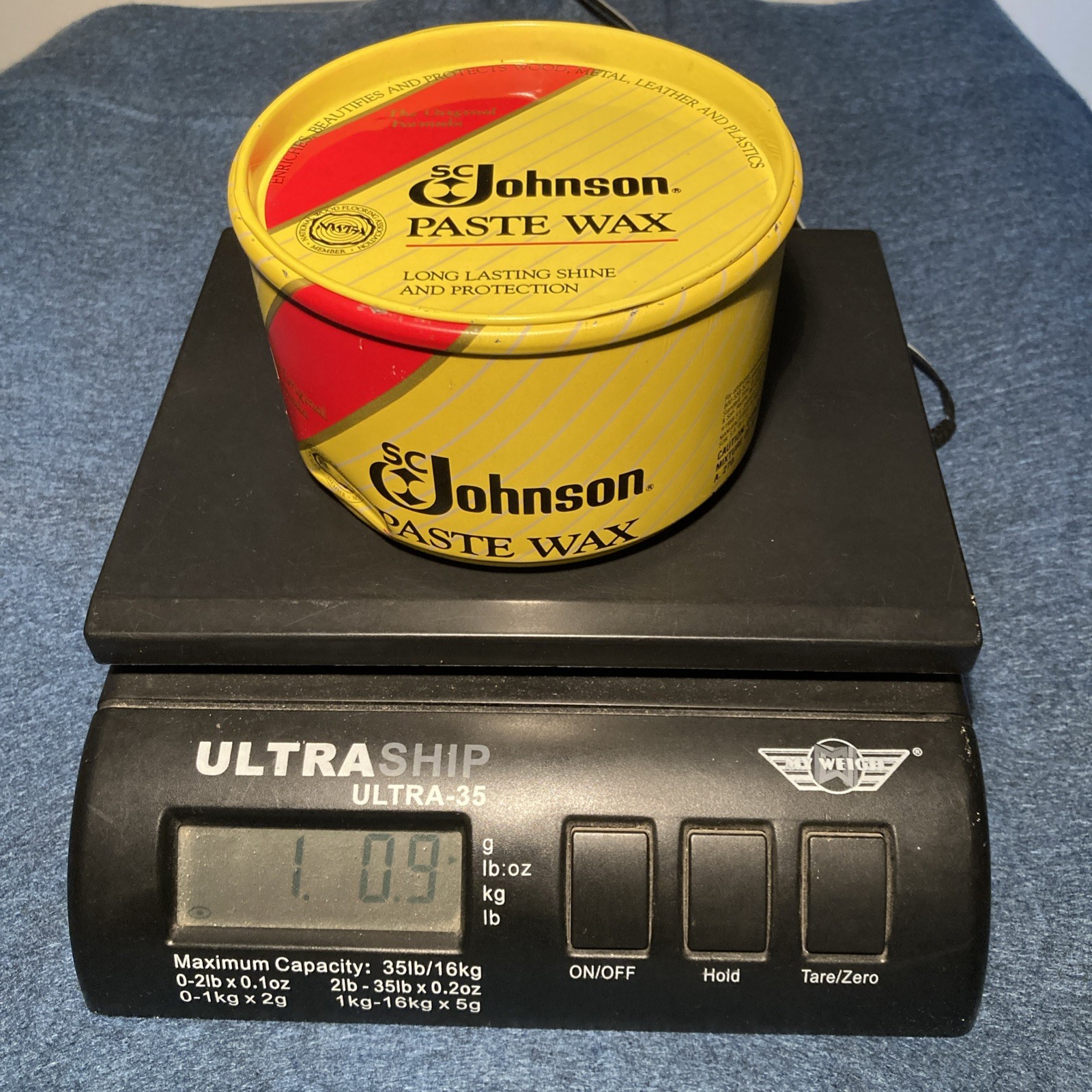SC Johnson Wood Paste Wax Original Formula 16 oz Long Lasting Shine 85% Full