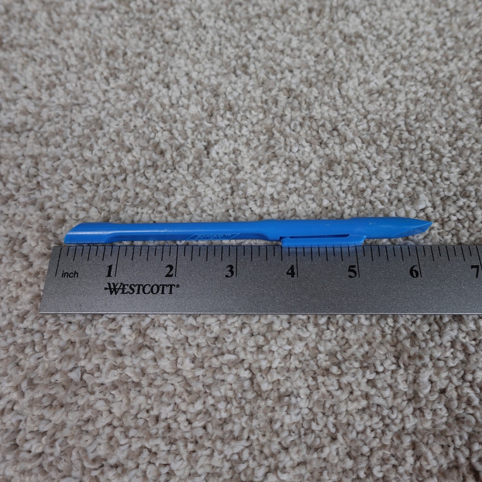 Scrigit Scraper Tool Blue Plastic Precision Cleaning Label Remover 6 Inch