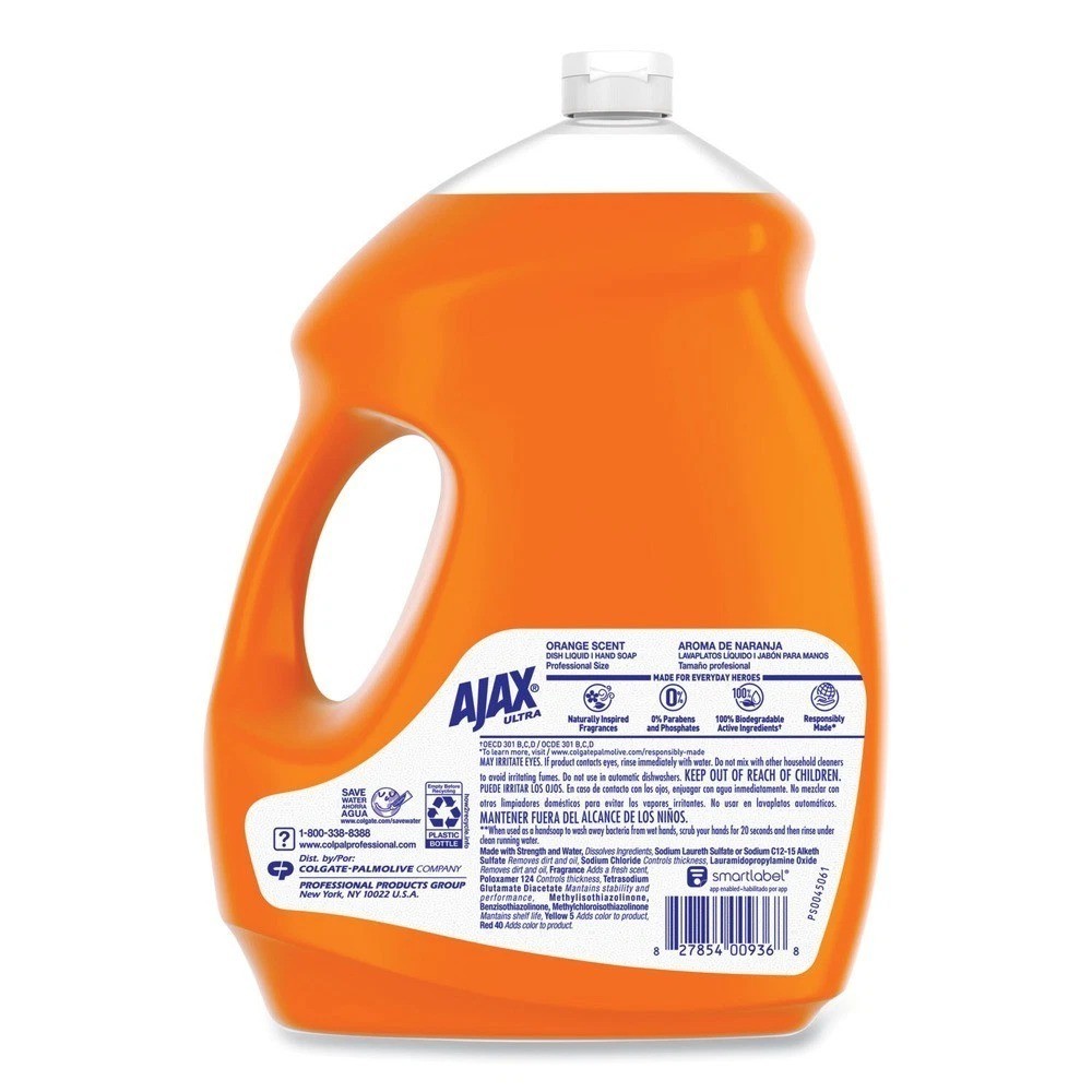 Ajax 61034313CT 145 oz Dish Detergent – Orange Scent (4/Carton) New