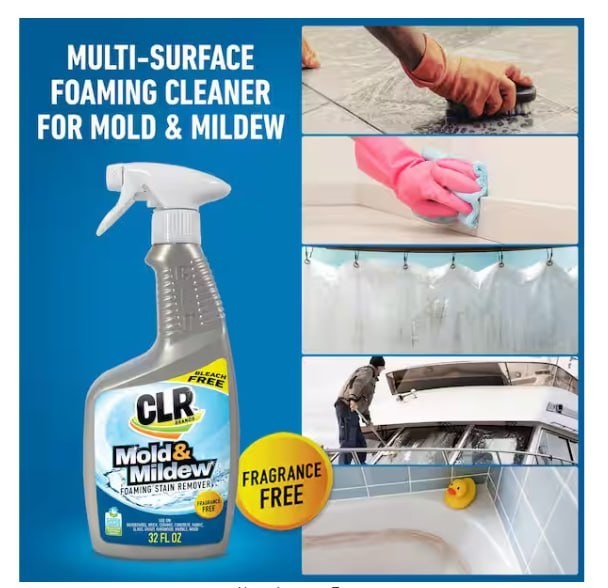 CLR Mold & Mildew Stain Remover Cleaner Spray 32 oz (2-Pack)