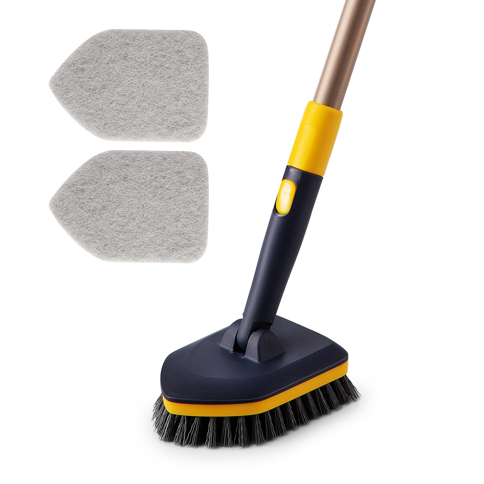 Tub Tile Scrubber Brush 2 in 1 Cleaning Brush 58.2 Inch Adjustable Telescopic