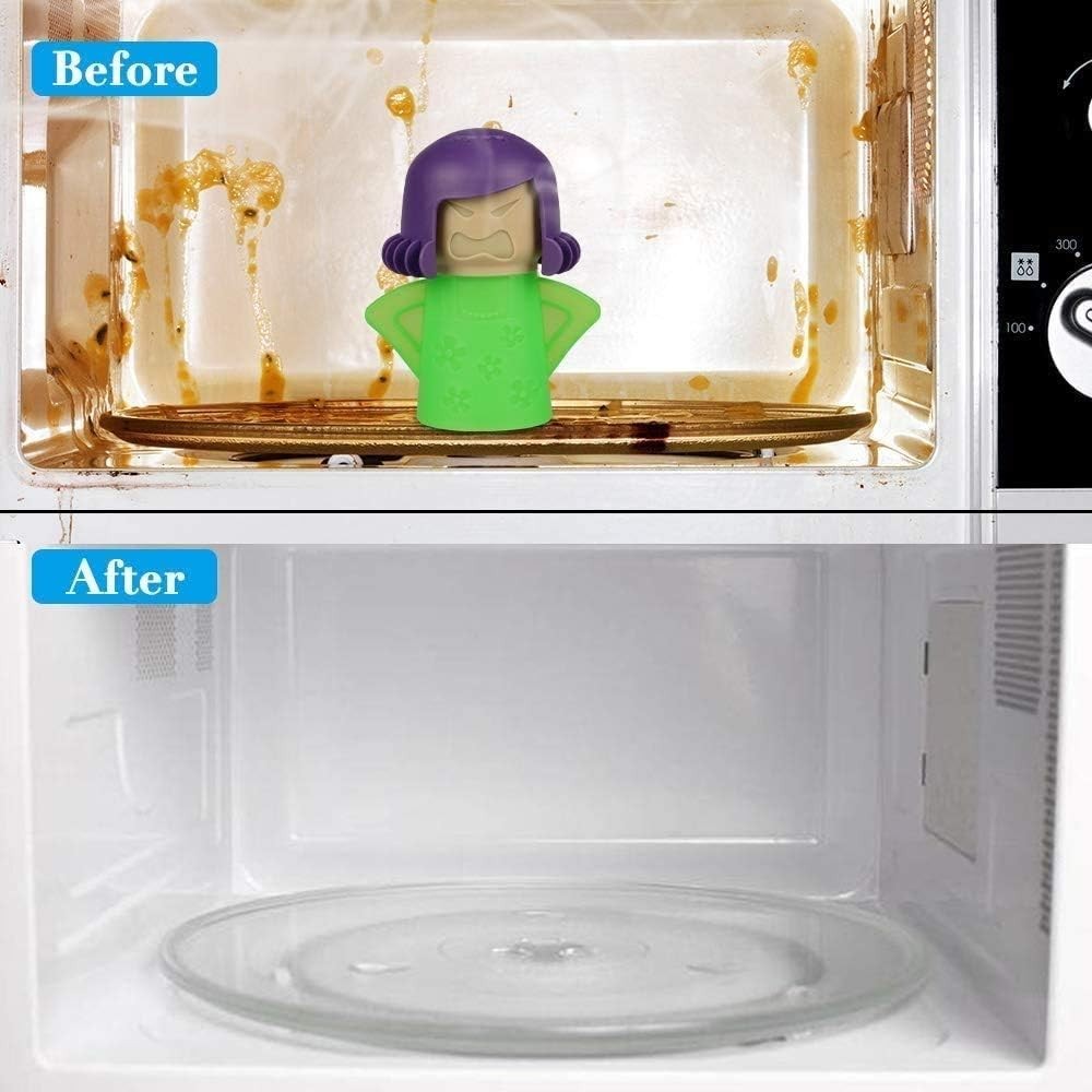 Microwave Cleaner Steam Cleaner 2pcs Easy Clean Vinegar Water Home Office