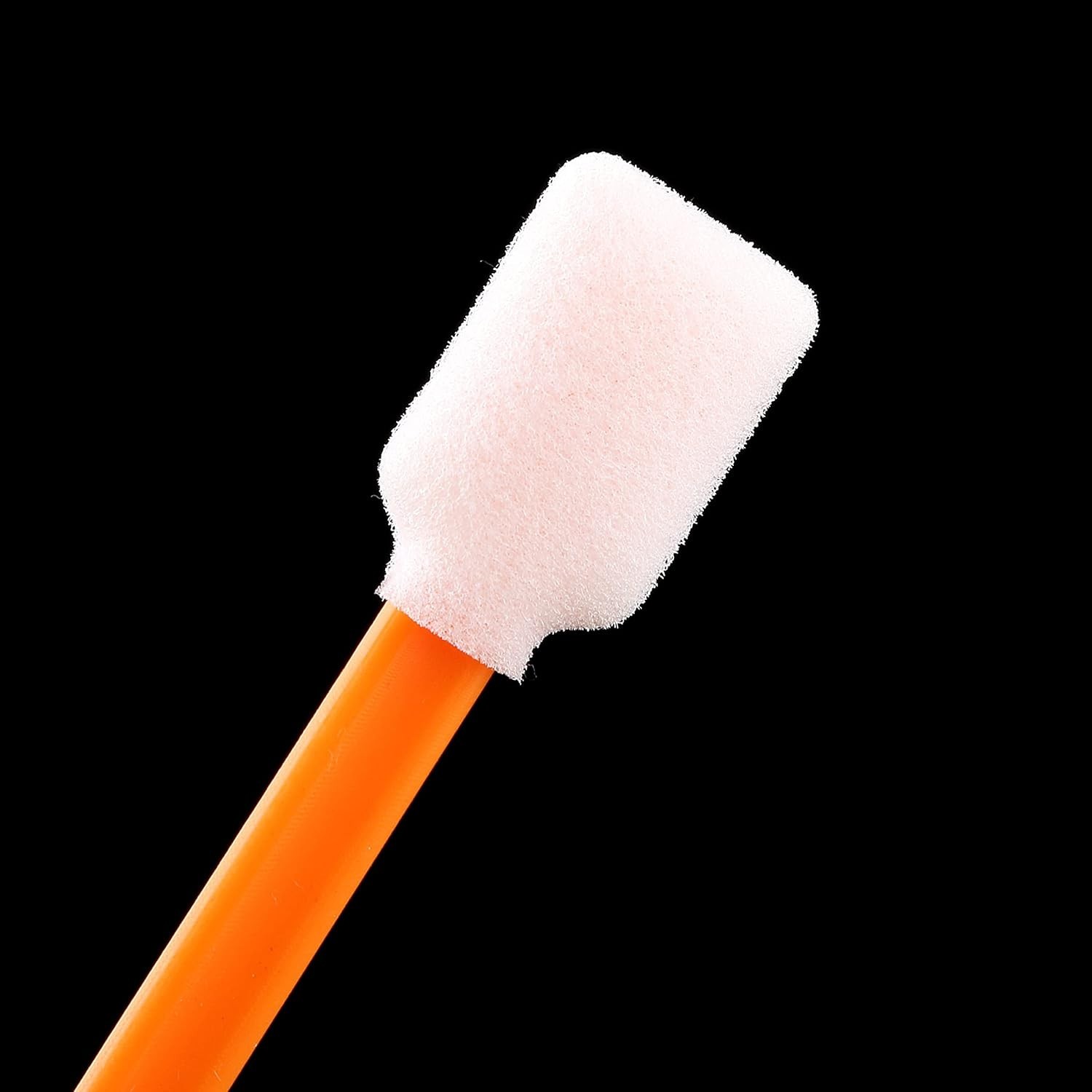 High-Quality Orange Foam Swab Sticks – Essential 200 Pcs for Precision Cleaning