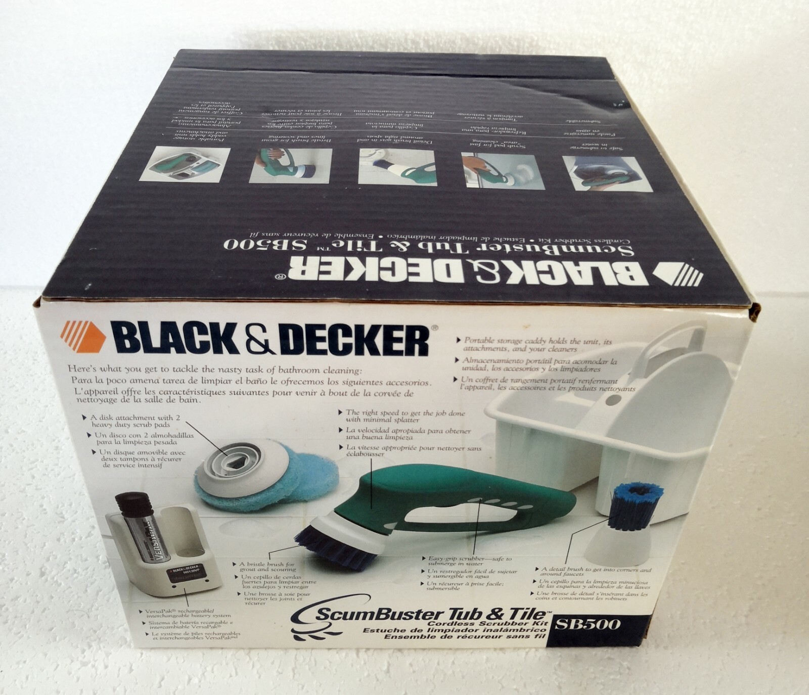 Black & Decker Scum Buster Kit Cordless Tub And Tile Scrubber SB500