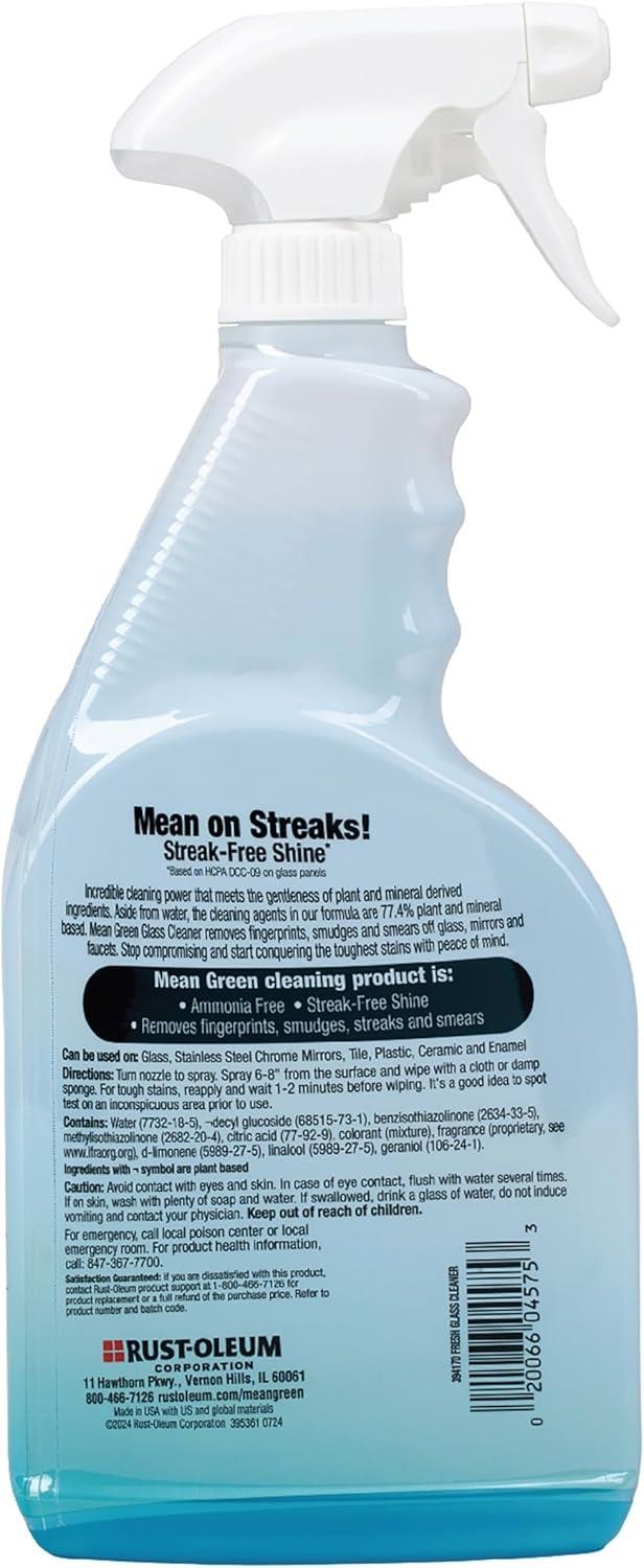 Mean Green Ready-To-Use Glass Cleaner, 24oz Spray – 394170