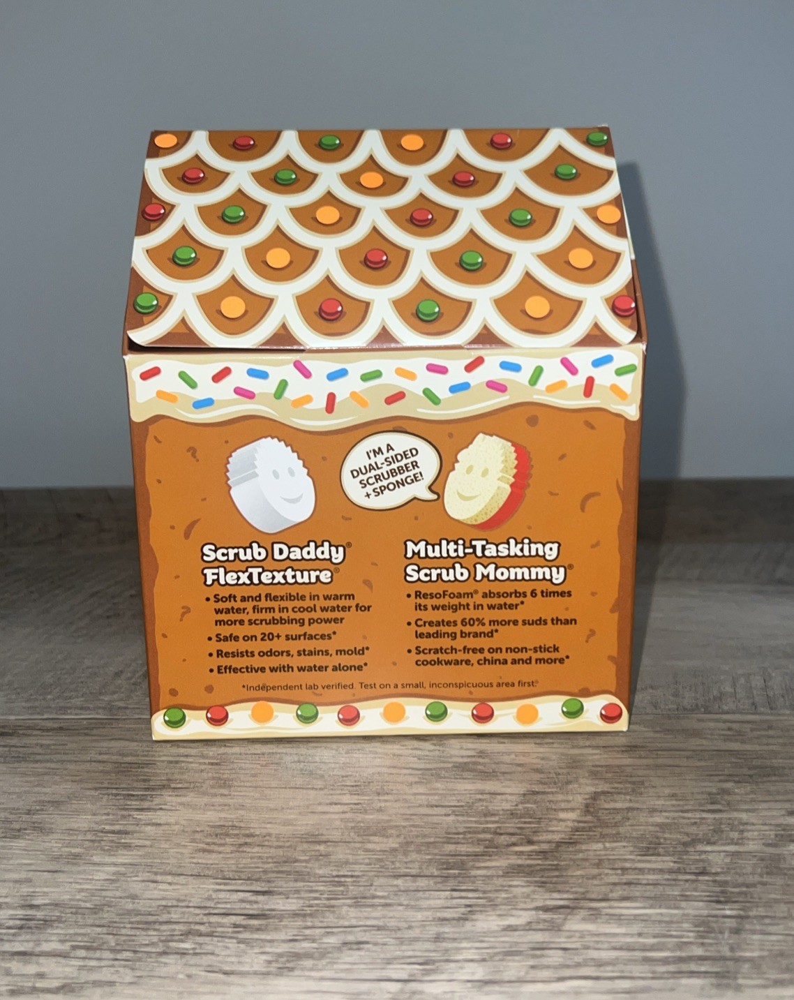 Scrub Daddy Special Edition Holiday 3 Pack Gingerbread House w/Mystery Scrub New