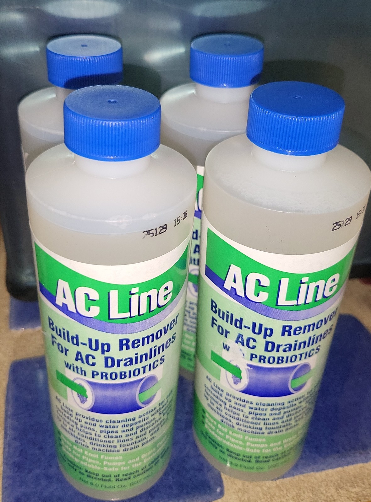 Lot Of 4 AC Line Build-Up Remover Drainlines Hvac Flush Probiotics No Fumes
