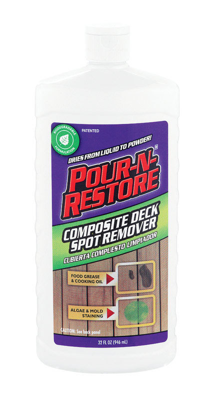 32 oz Pour-N-Restore COMPOSITE Deck Spot Remover Oil Grease Mold STAIN REMOVER