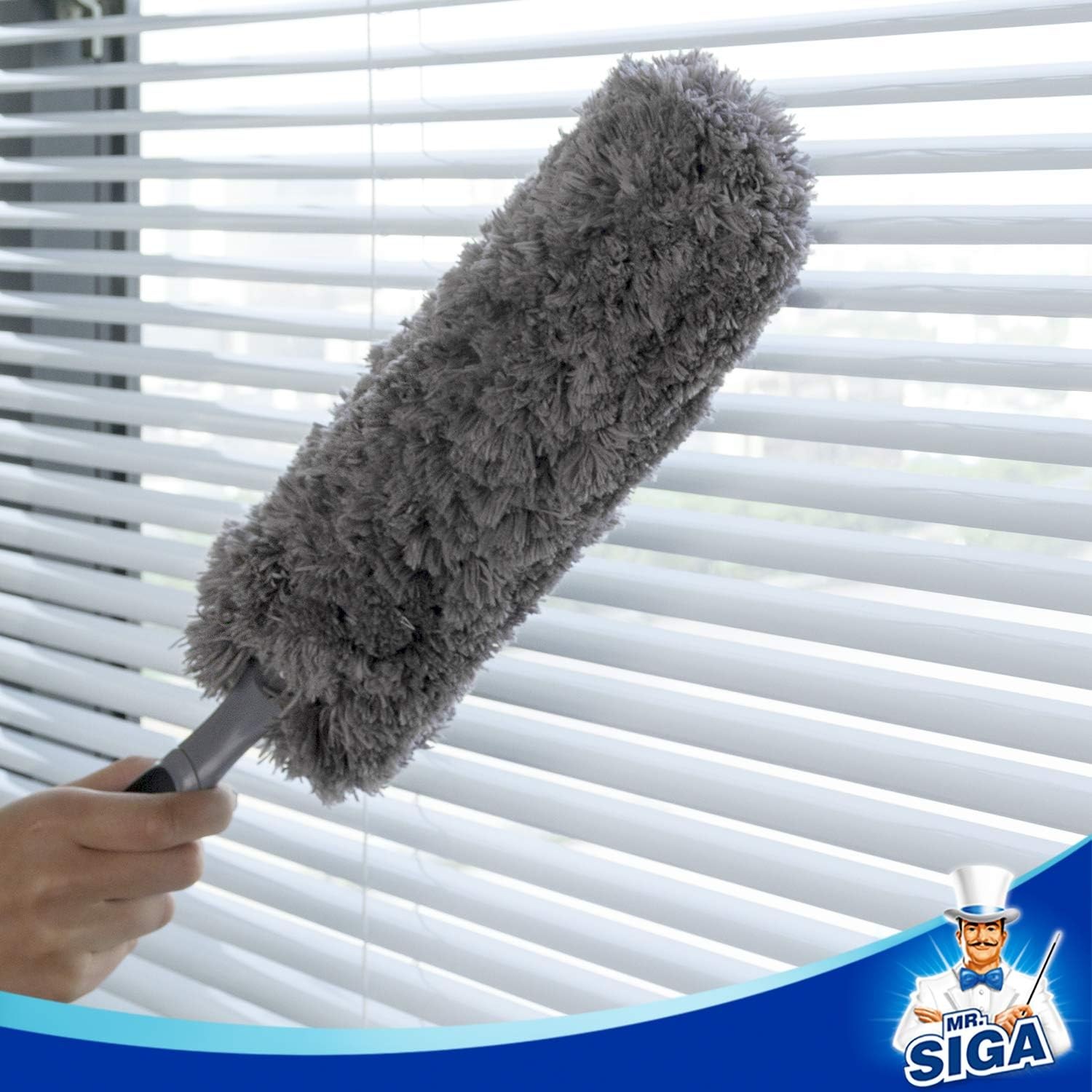 MR.SIGA Lint Free Microfiber Duster Washable Duster for Household Cleaning
