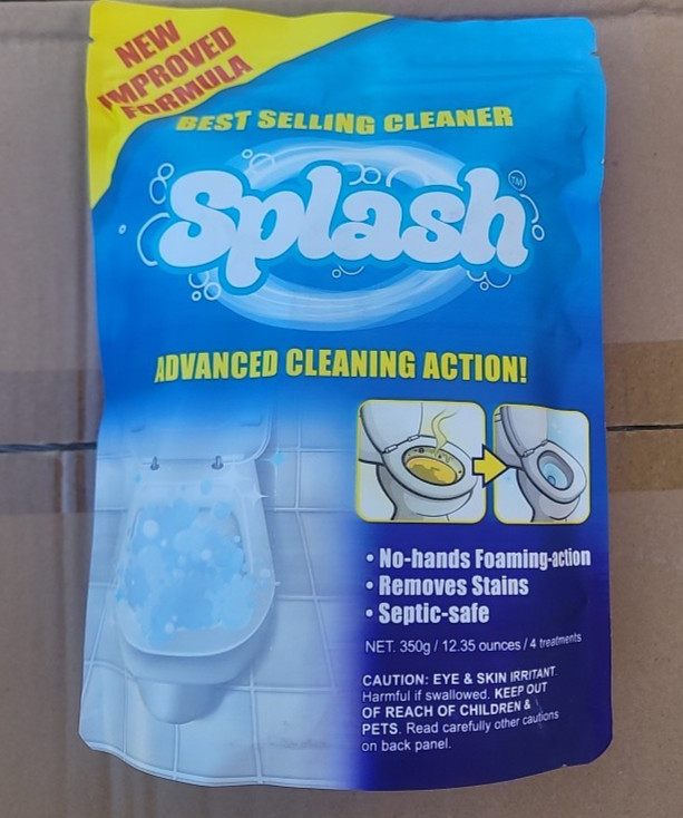 Splash Toilet Cleaner – Self Activating Cleaning Toilet Cleaning, 4 Treatments