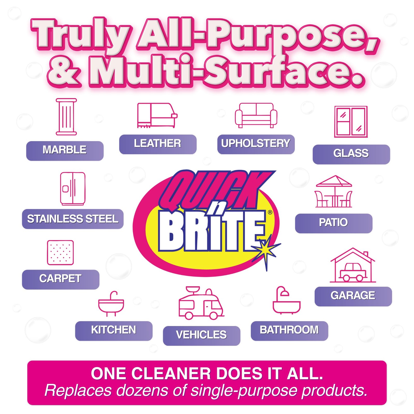 Quick ‘n Brite All Purpose Cleaning Paste – Miracle Cleaner for Tough Stains, Bi