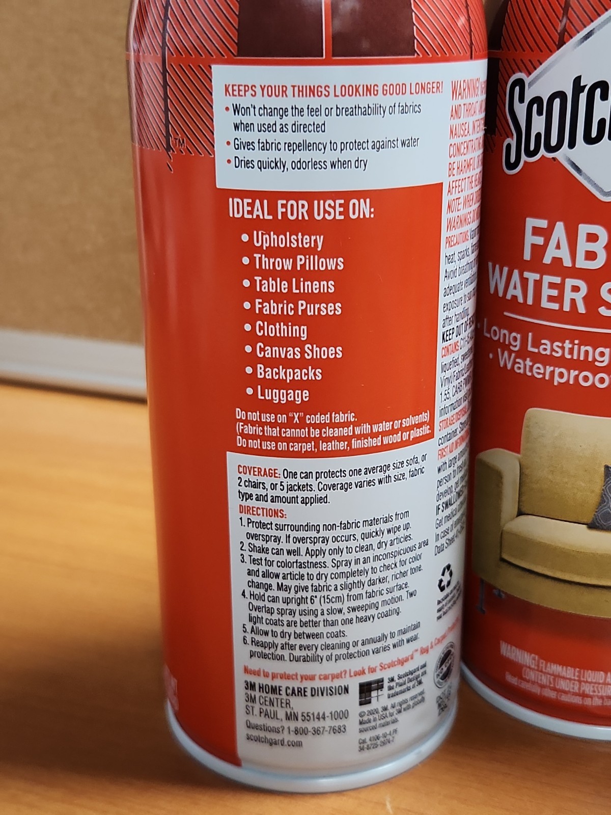 Scotchgard Fabric and Upholstery Protector, 4 Cans – 10 Oz each, Free Shipping