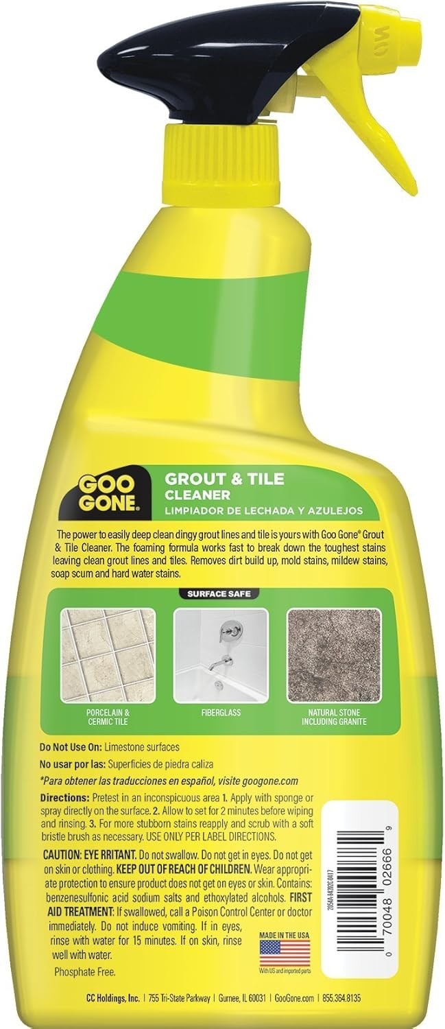 Grout & Tile Cleaner 28 Ounce – Cleans, Freshens & Revitalizes Surfaces