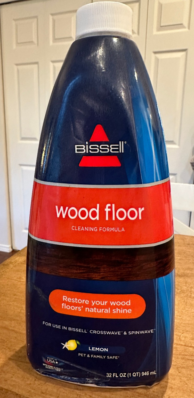 Bissell Crosswave & Spinwave Wood Floor Cleaning Formula 32 oz Lemon | Sealed