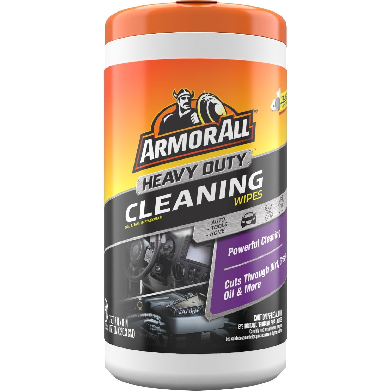 Armor All Heavy Duty Cleaning Wipes Disposable Car Wipes (75 Count)