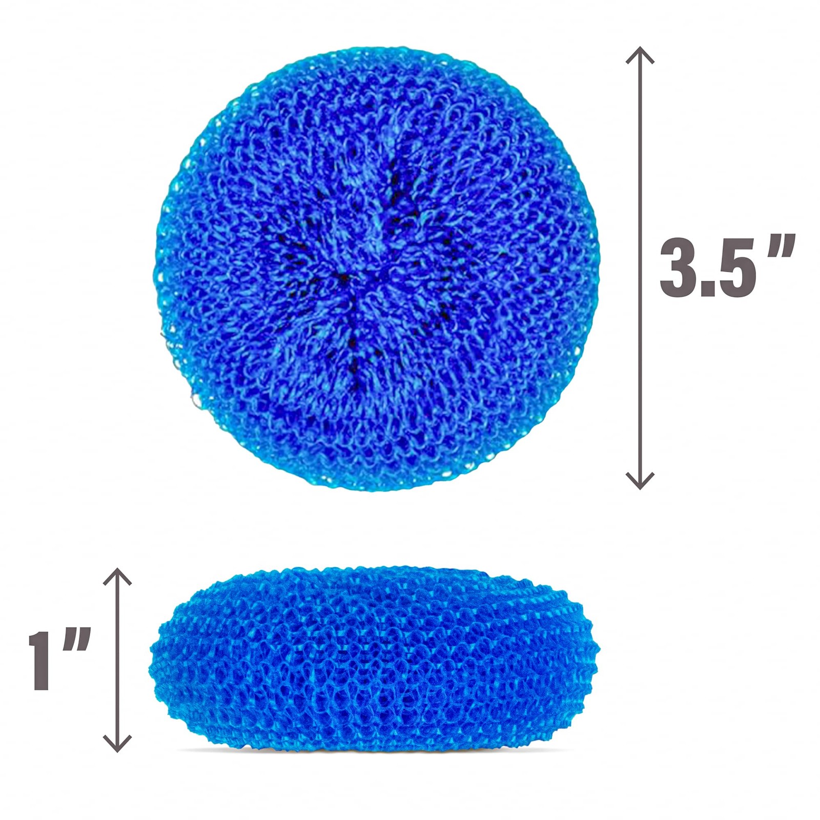 12 Pack Mesh Scourers Non Scratch Plastic Dish Scrubbers for Kitchen Garage